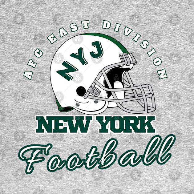 New York Football Jets Vintage Style by Borcelle Vintage Apparel 